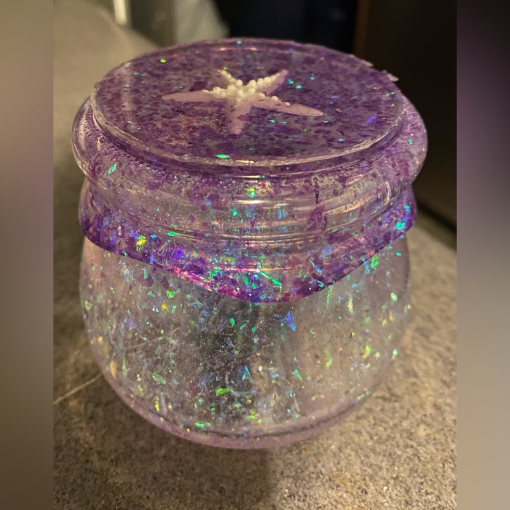Resin Art Jars with Lids Set of 6